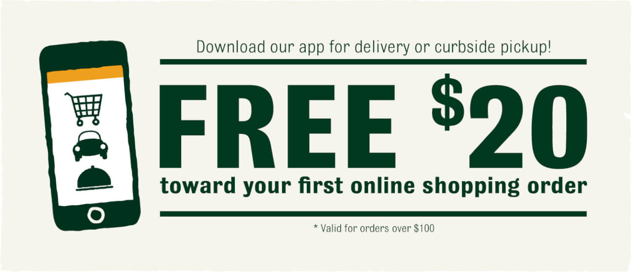 Free $20 Online Shopping Promo
