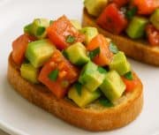 Creole Tomato & Avocado Salad on Toasted Baguette