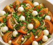 Creole Tomato Caprese Salad