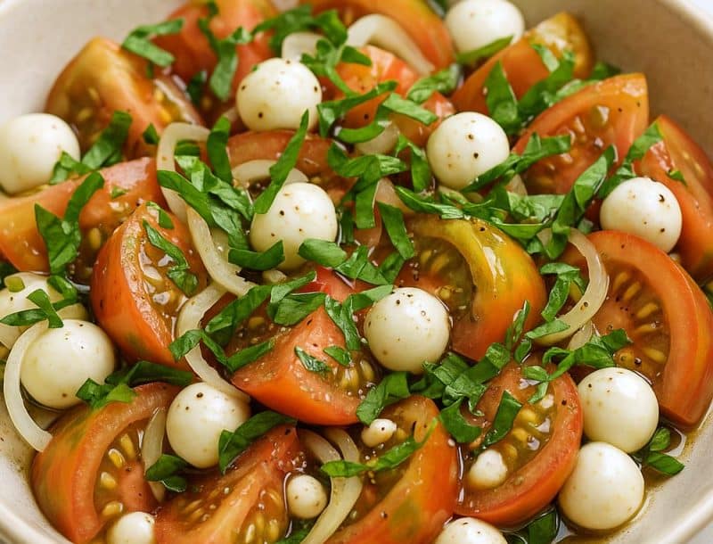 Creole Tomato Caprese Salad