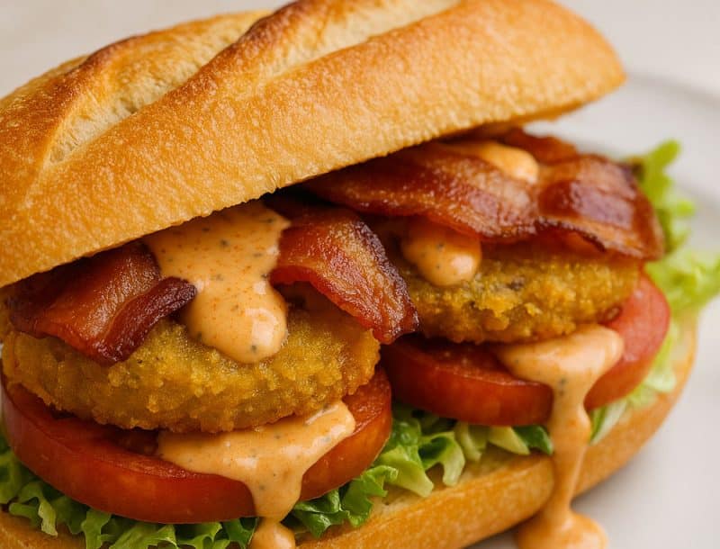 Fried Green Creole Tomato BLT with Robért's Remoulade Sauce