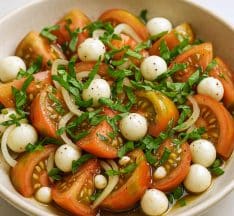 Creole Tomato Caprese Salad