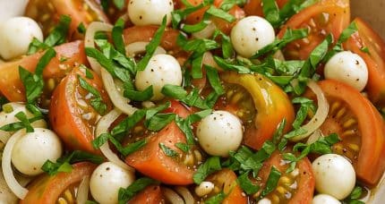 Creole Tomato Caprese Salad