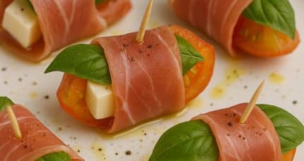 Prosciutto-Wrapped Creole Tomatoes