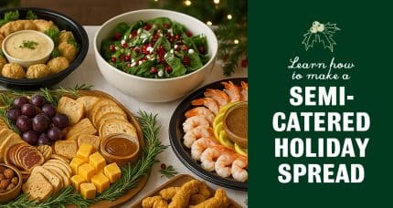 A Semi-Catered Christmas Cocktail-Style Party Spread